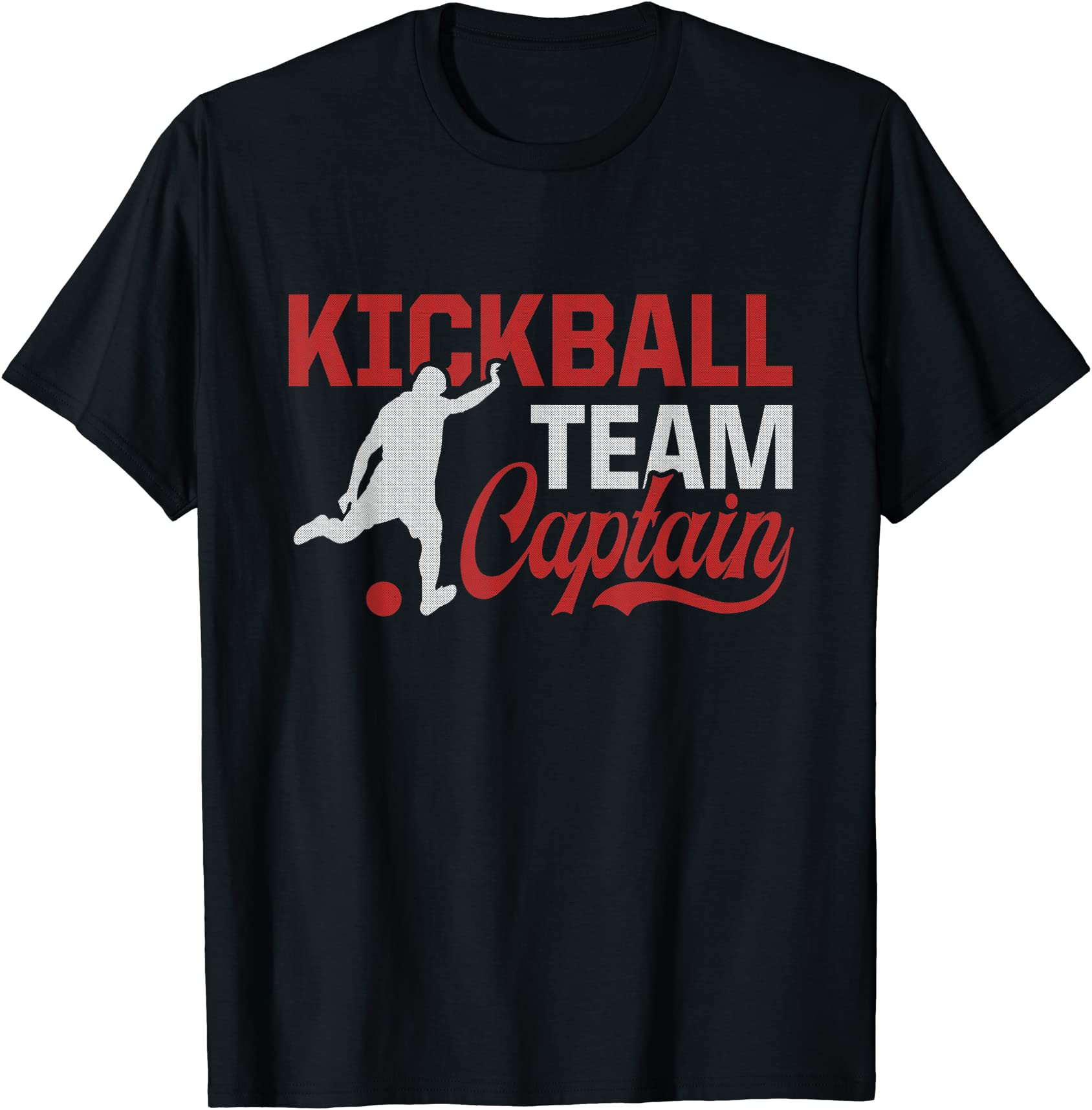 kickball team captain kickball player kickballer coach t shirt men ...