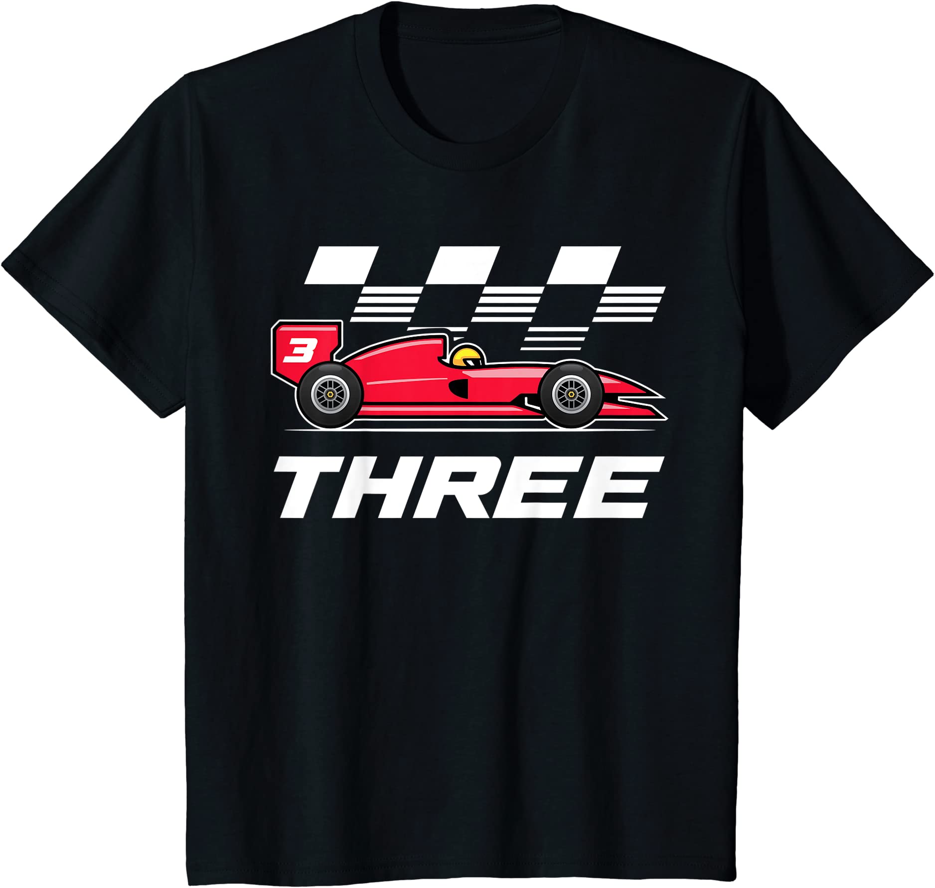 kids race car 3rd birthday boy 3 three year old racecar racing t shirt ...