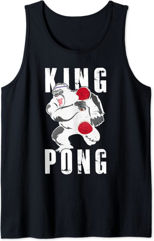 king pong funny vintage ping pong table tennis gift tank top men