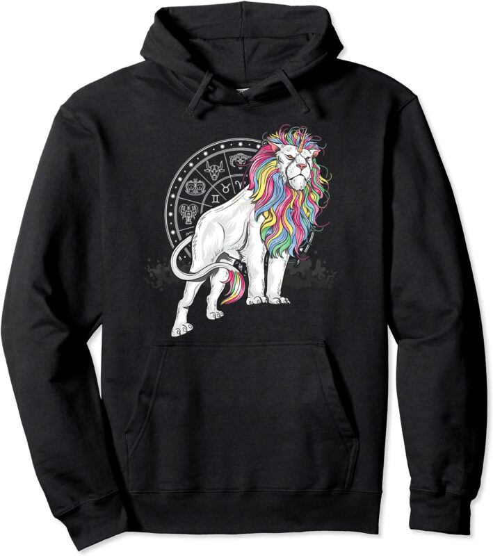 leo lion element zodiac horoscope august birthday pullover hoodie unisex