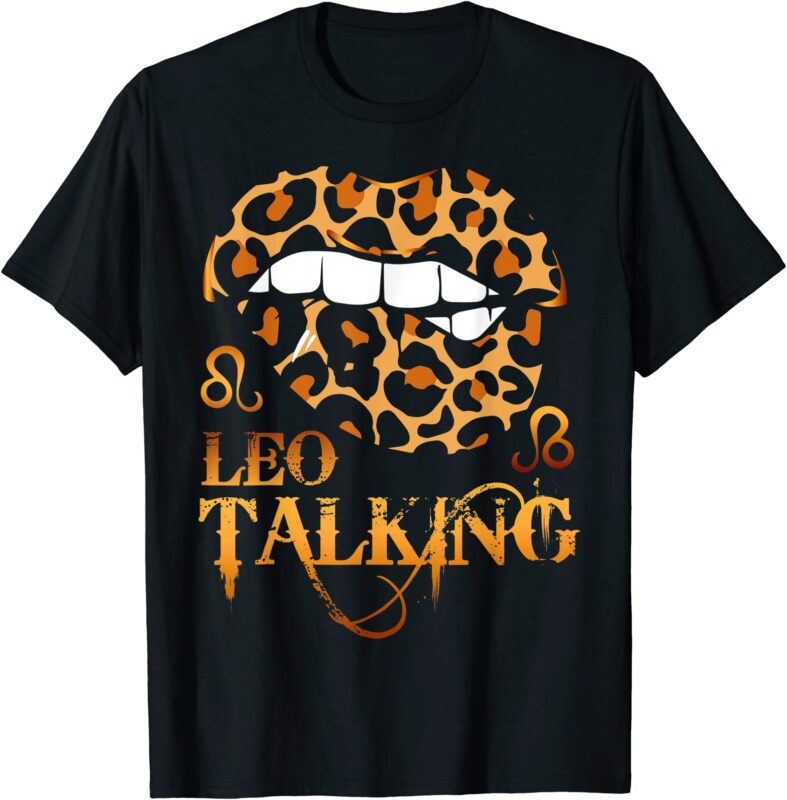 leo talking lips leopard zodiac sign symbol horoscope leo t shirt men