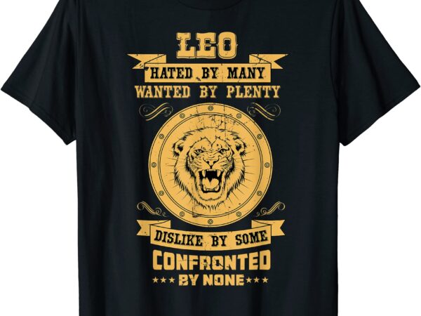 Lion astrology horoscope sign leo zodiac t shirt men