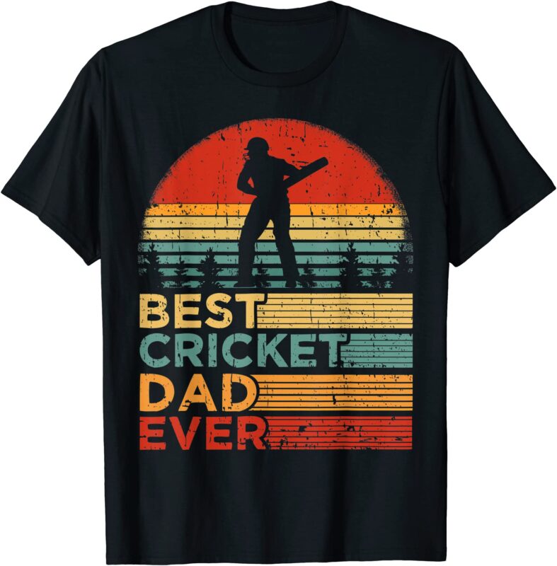 mens best cricket dad ever funny vintage cricket father39s day t shirt men
