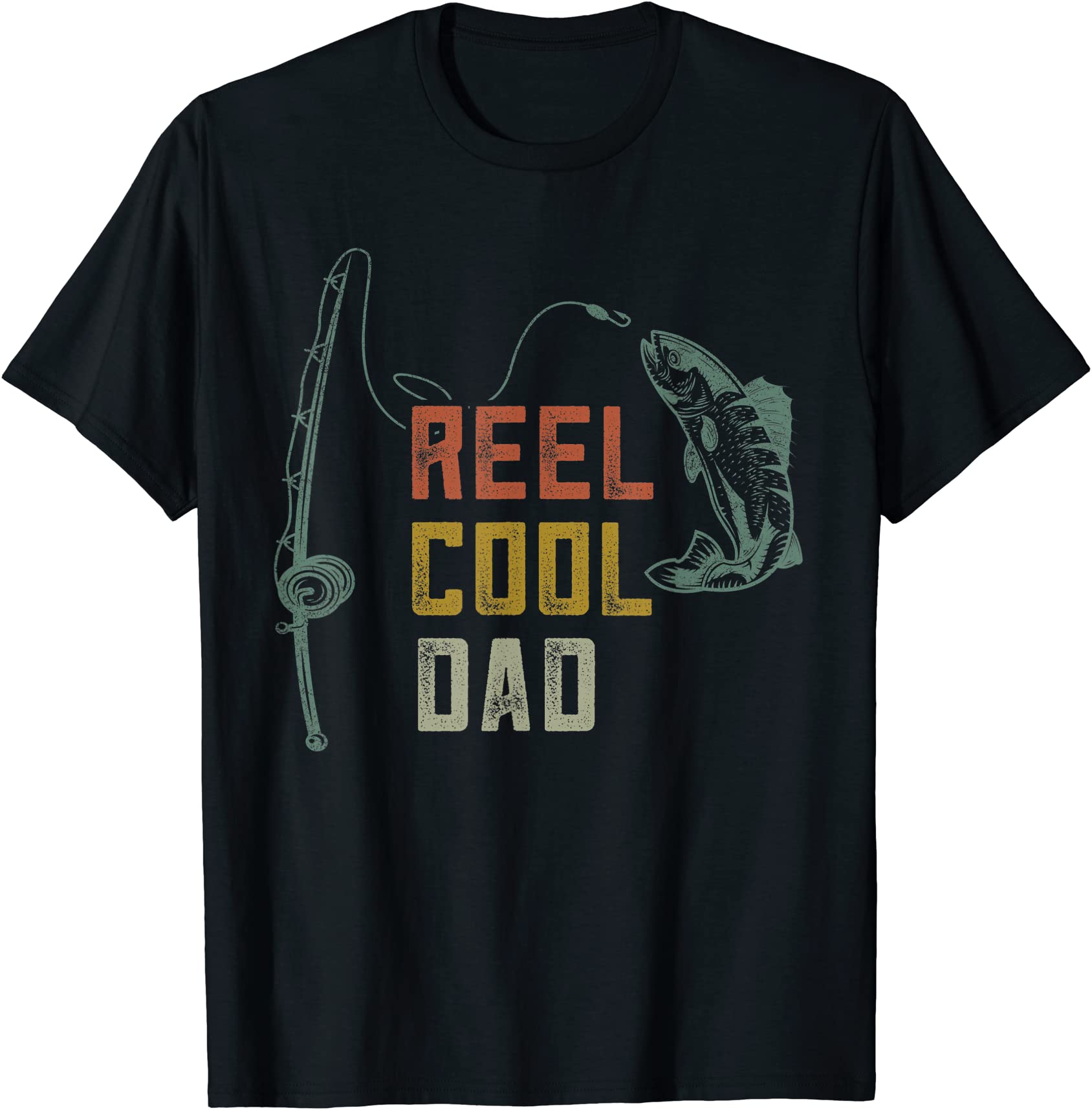 mens reel cool dad fishing shirts funny fathers day fisher daddy t ...