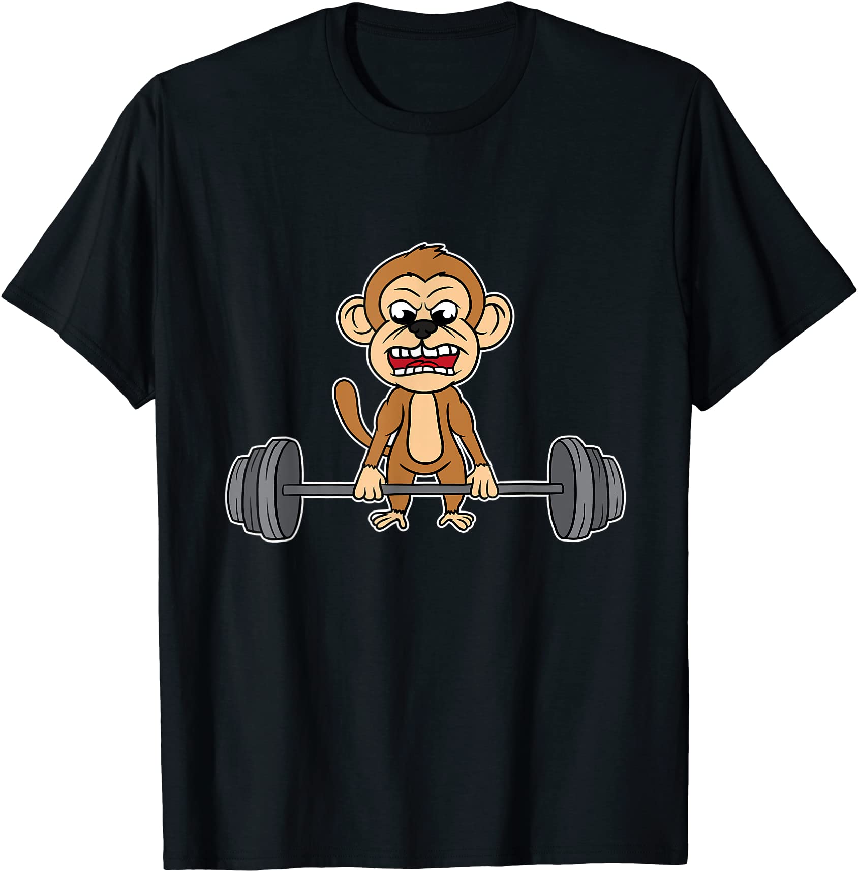 monkey weightlifting powerlifting deadlift fitness t shirt men - Buy t ...