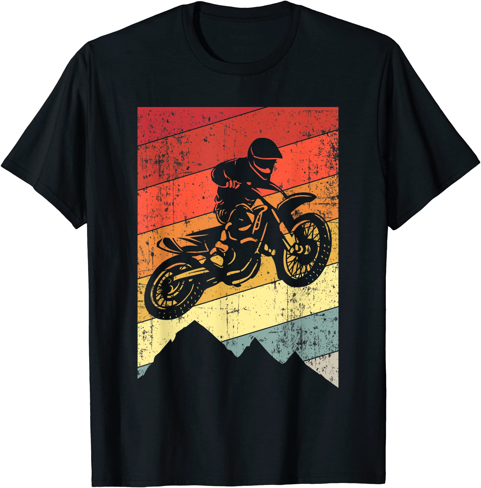 Motocross Bike Vintage Dirtbike Gift Racing Retro Dirt Bike T Shirt Men