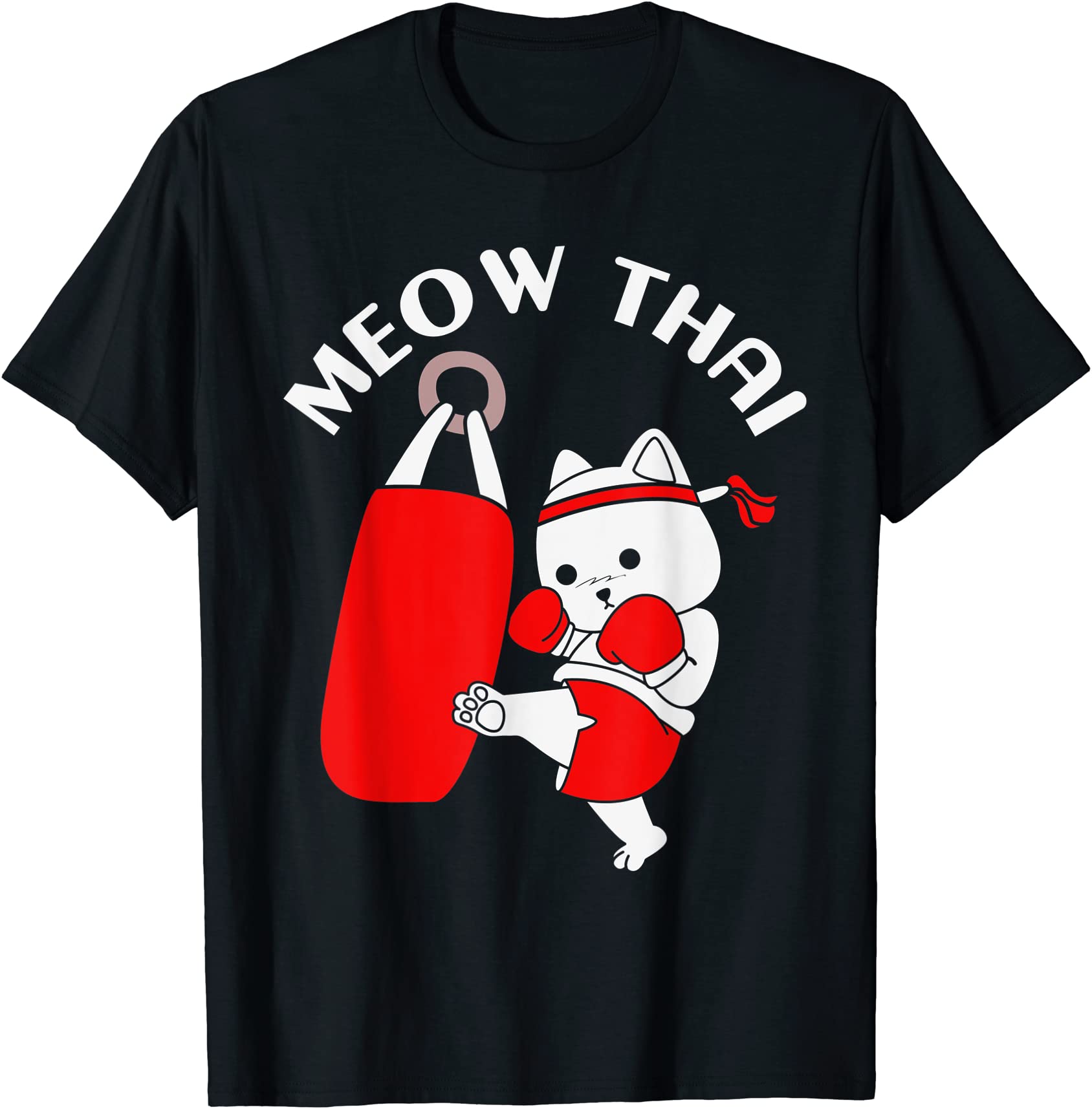 muay thai cat meow thai t shirt men - Buy t-shirt designs