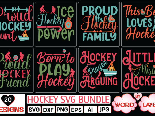 Hockey svg bundle svg cut file graphic t shirt