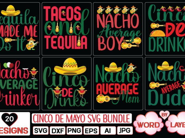 Cinco de mayo svg bundle svg cut file t shirt vector file