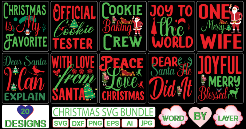 Christmas svg bundle SVG Cut File