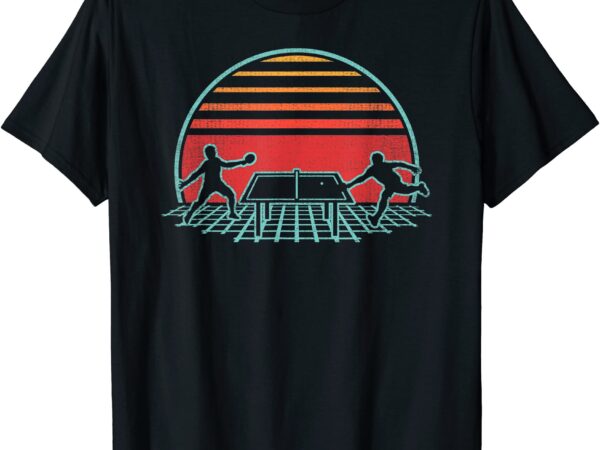 Ping pong retro vintage 80s style table tennis gift t shirt men