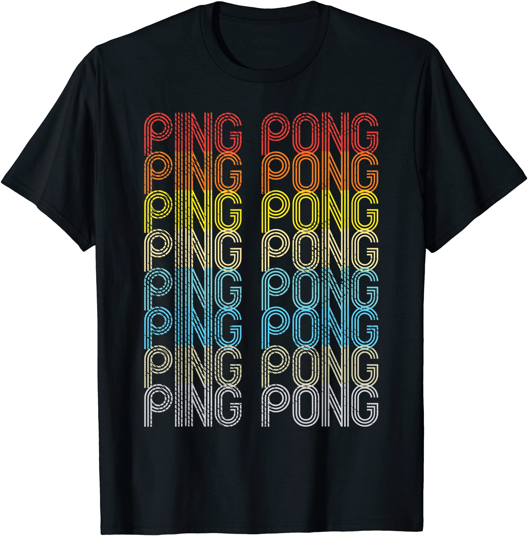 ping pong word retro table tennis lover player champion gift t shirt ...