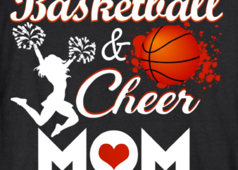 play basketball and cheer mom high school player long sleeve t shirt unisex