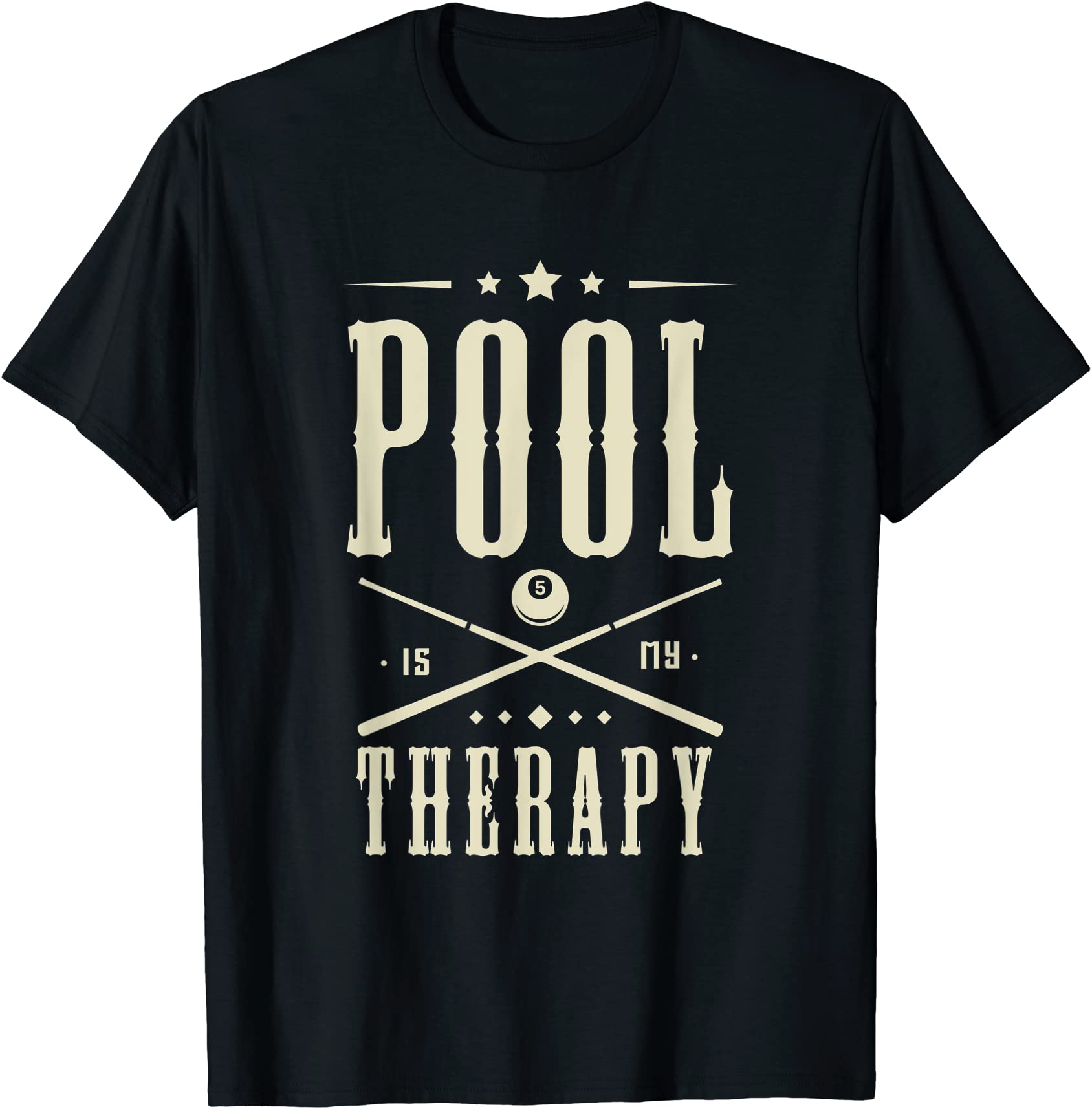 pool billiards is my therapy funny saying t shirt men - Buy t-shirt designs