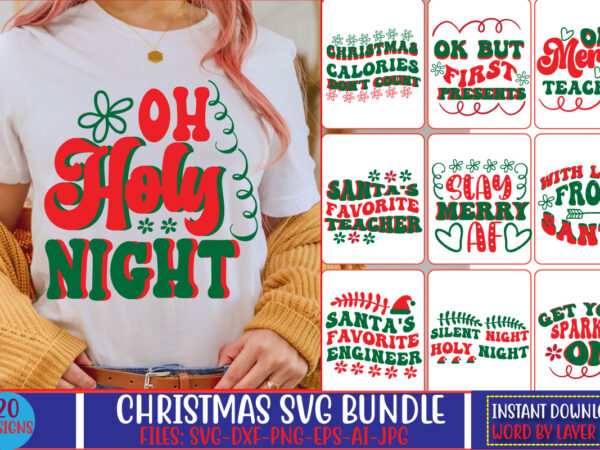 Christmas svg bundle t shirt vector file