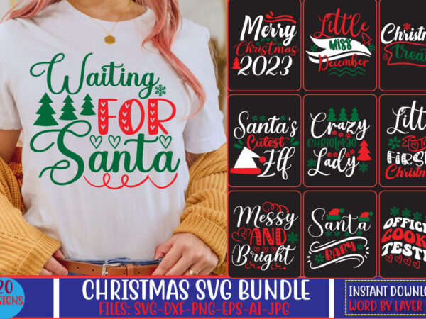 Christmas svg bundle t shirt vector file