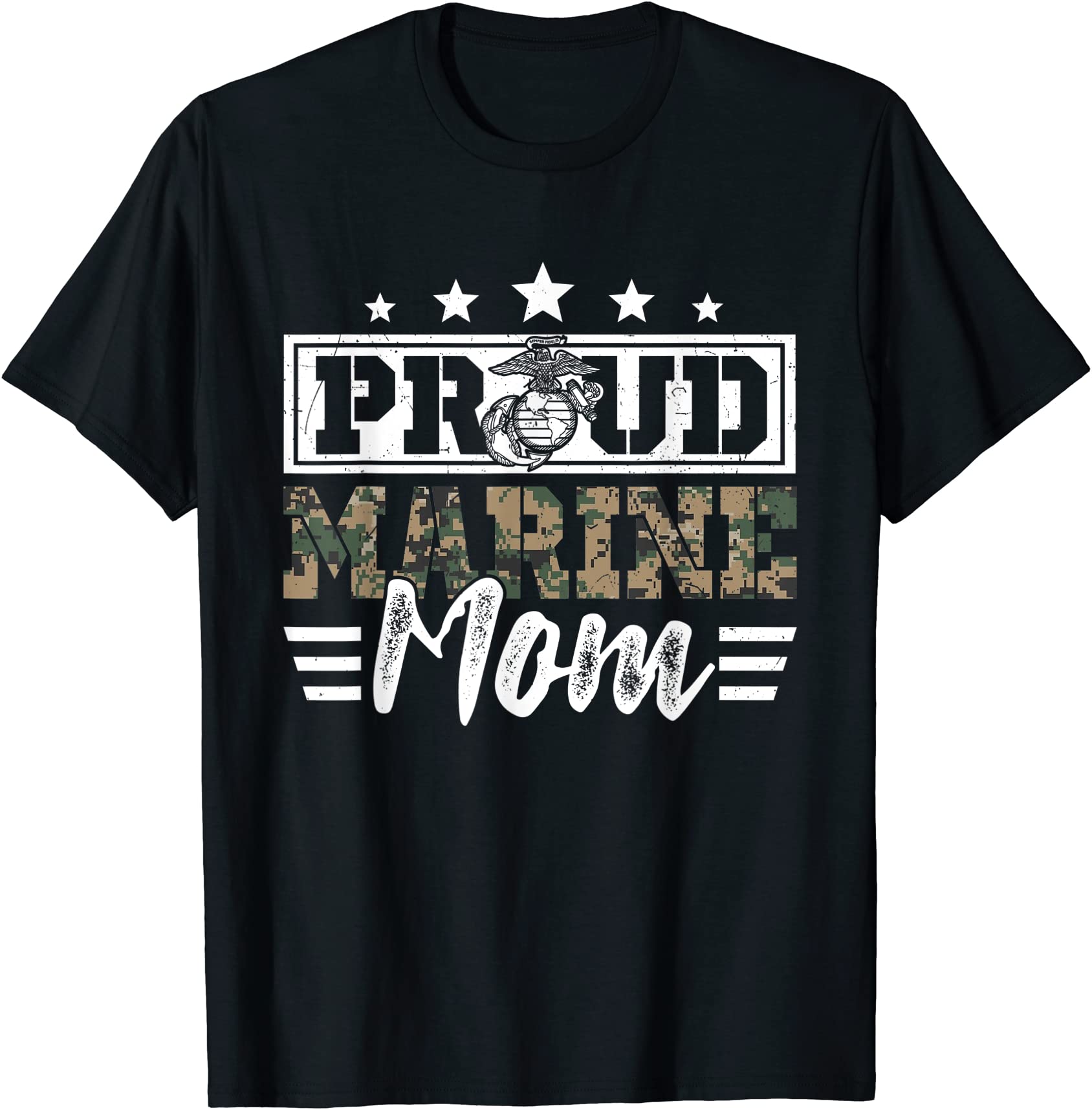 proud marine military veteran mom mama mommy mother39s day t shirt men ...