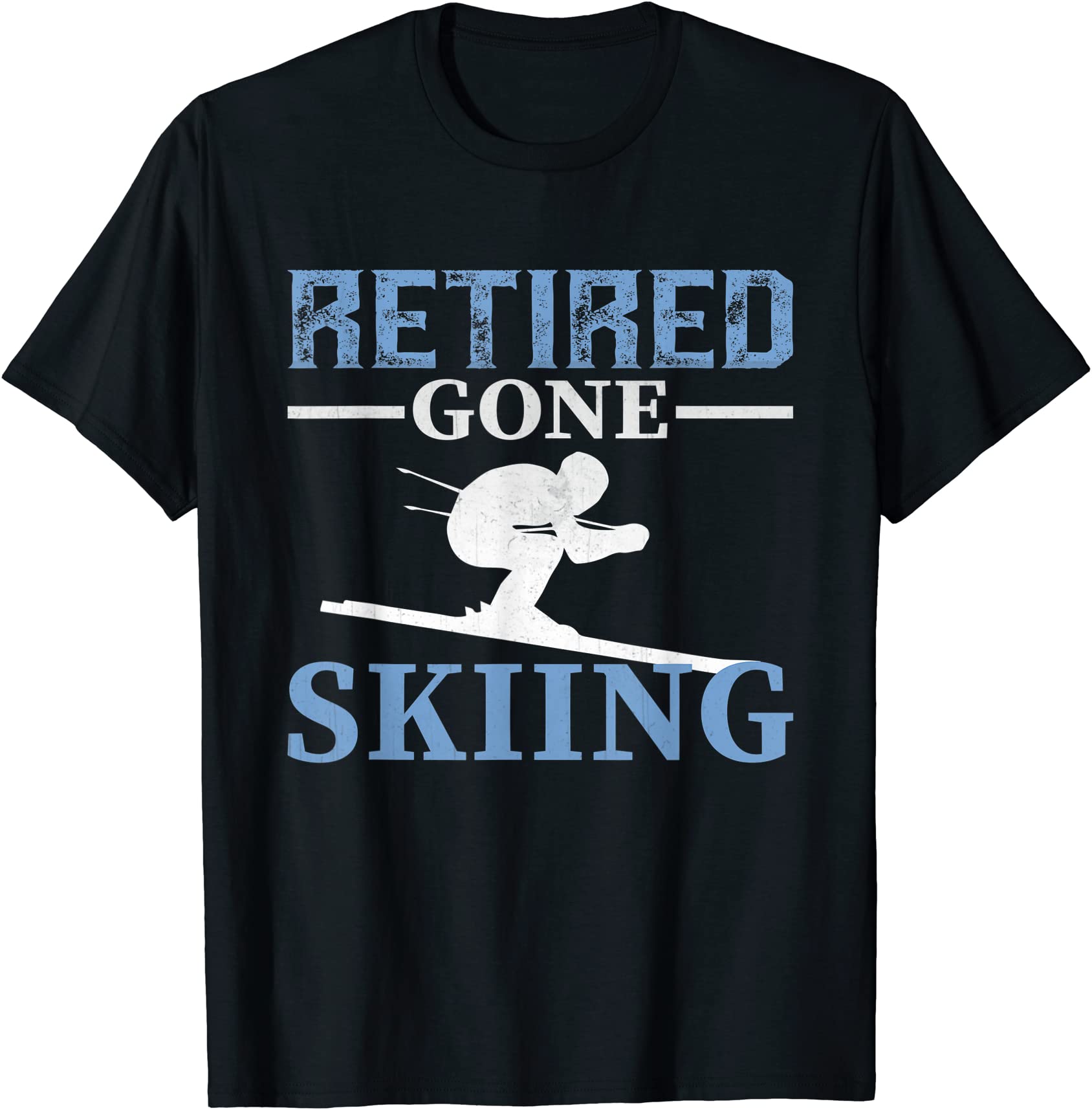 retired gone skiing t shirt men - Buy t-shirt designs