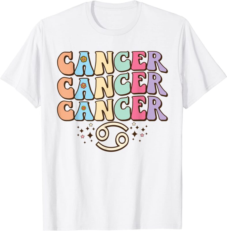 retro astrology june july month birthday cancer zodiac sign t