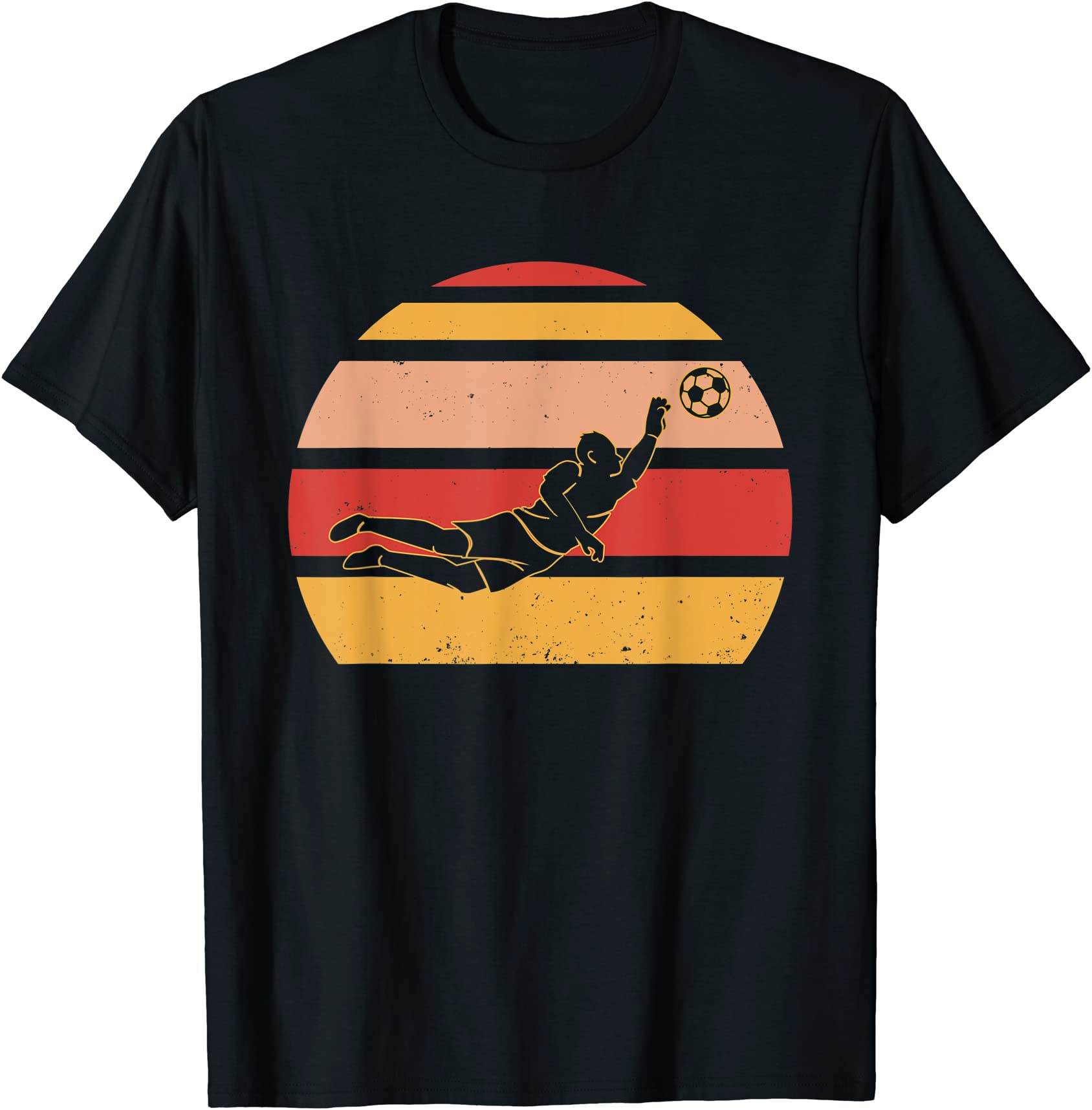 retro goalie soccer player goaltender keeper team goalkeeper t shirt ...