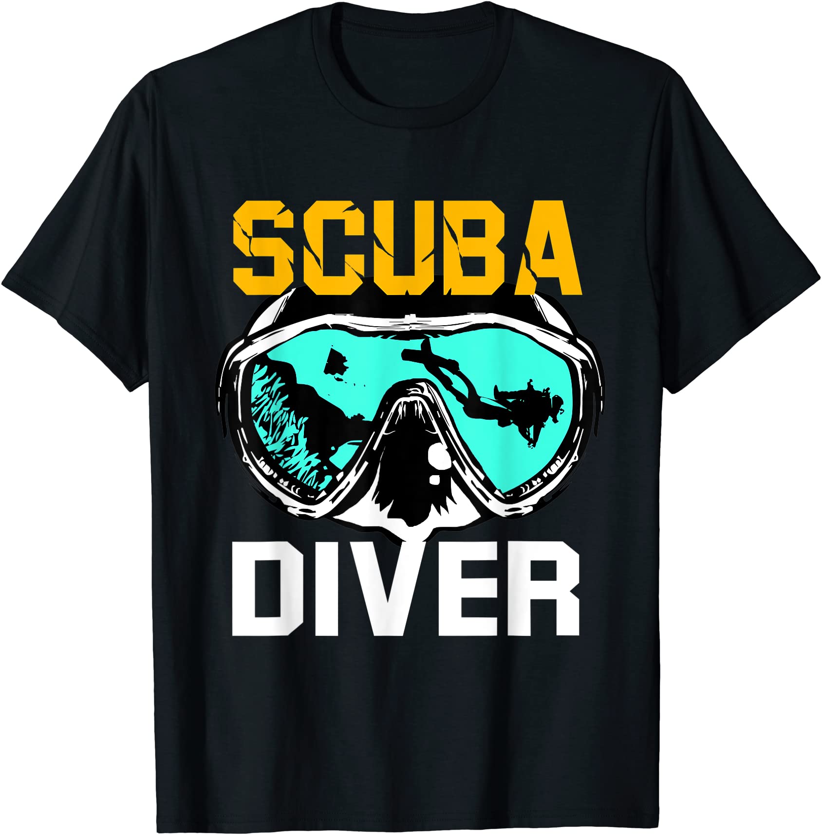 retro scuba dive mask t shirt men - Buy t-shirt designs