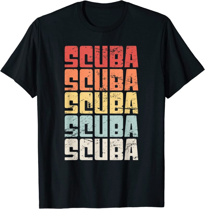 retro scuba diving t shirt men - Buy t-shirt designs