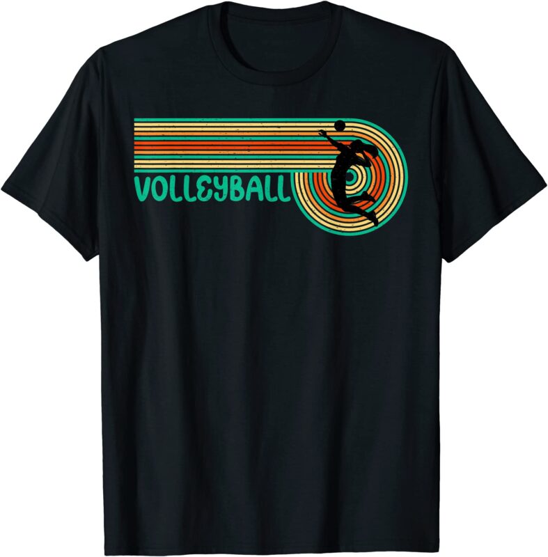 retro style volleyball tee volleyball lover player t shirt men