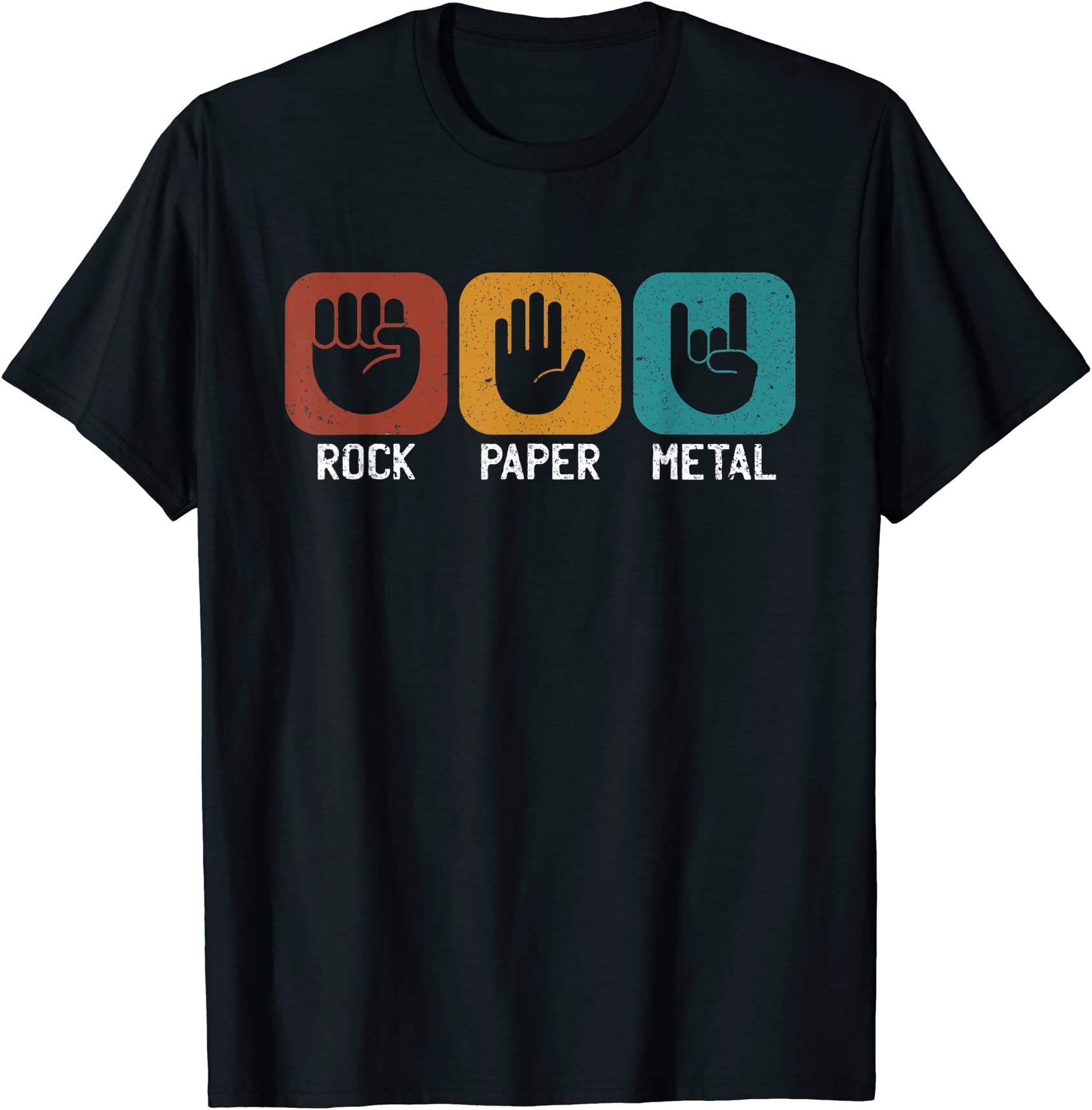 rock paper metal heavy metal music t shirt men - Buy t-shirt designs