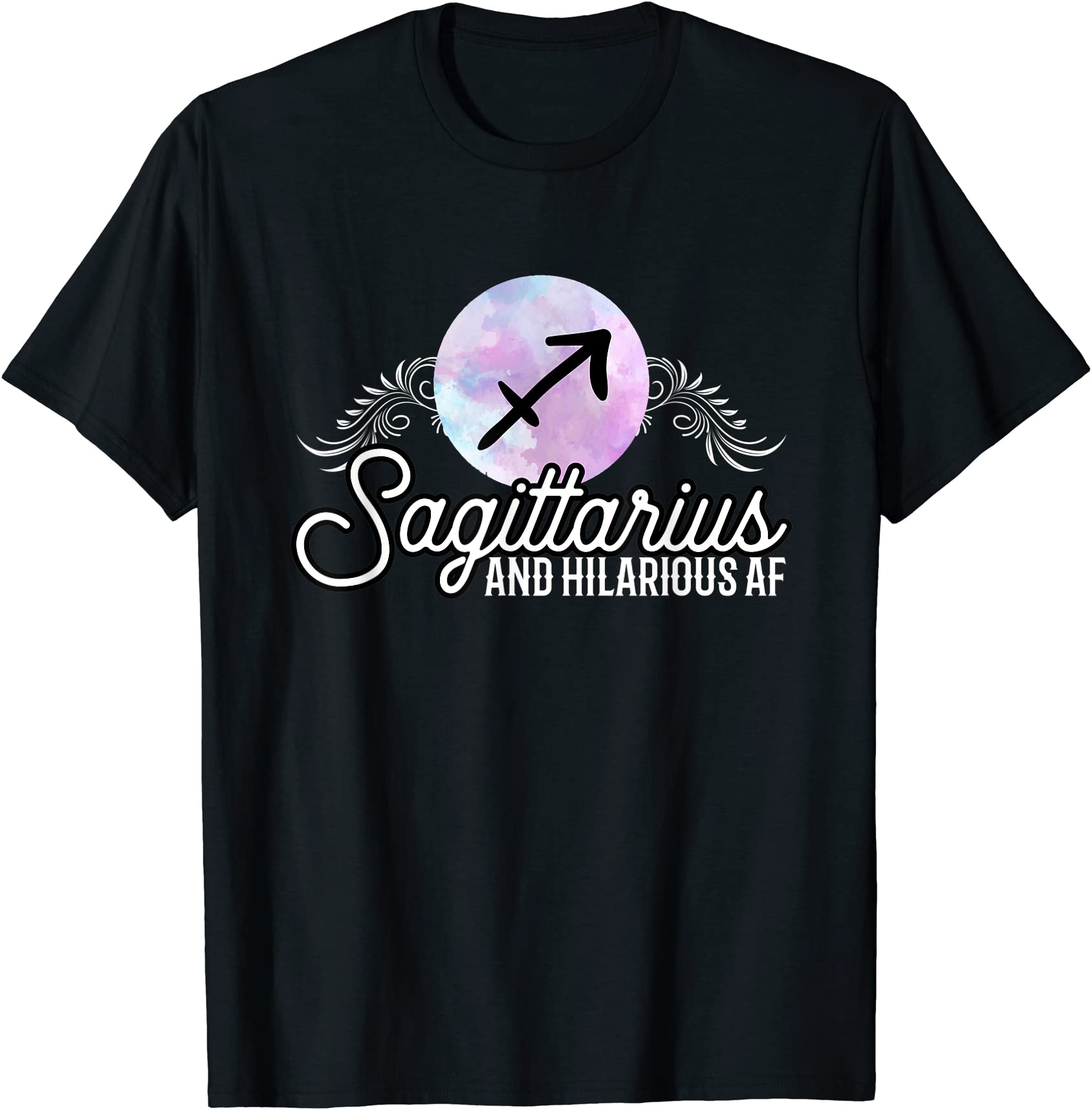 sagittarius and hilarious af zodiac astrological sign quote t shirt men ...