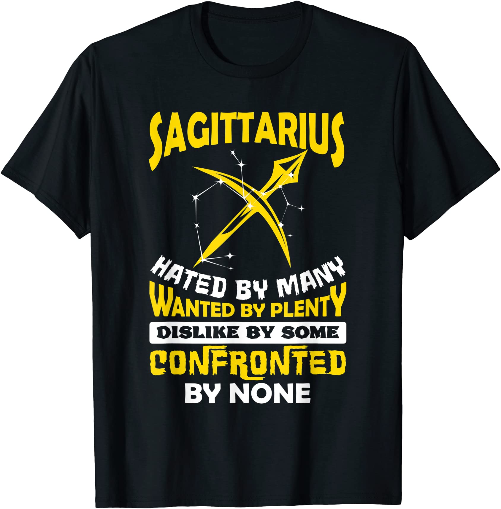 sagittarius hated by many november december zodiac birthday t shirt men ...