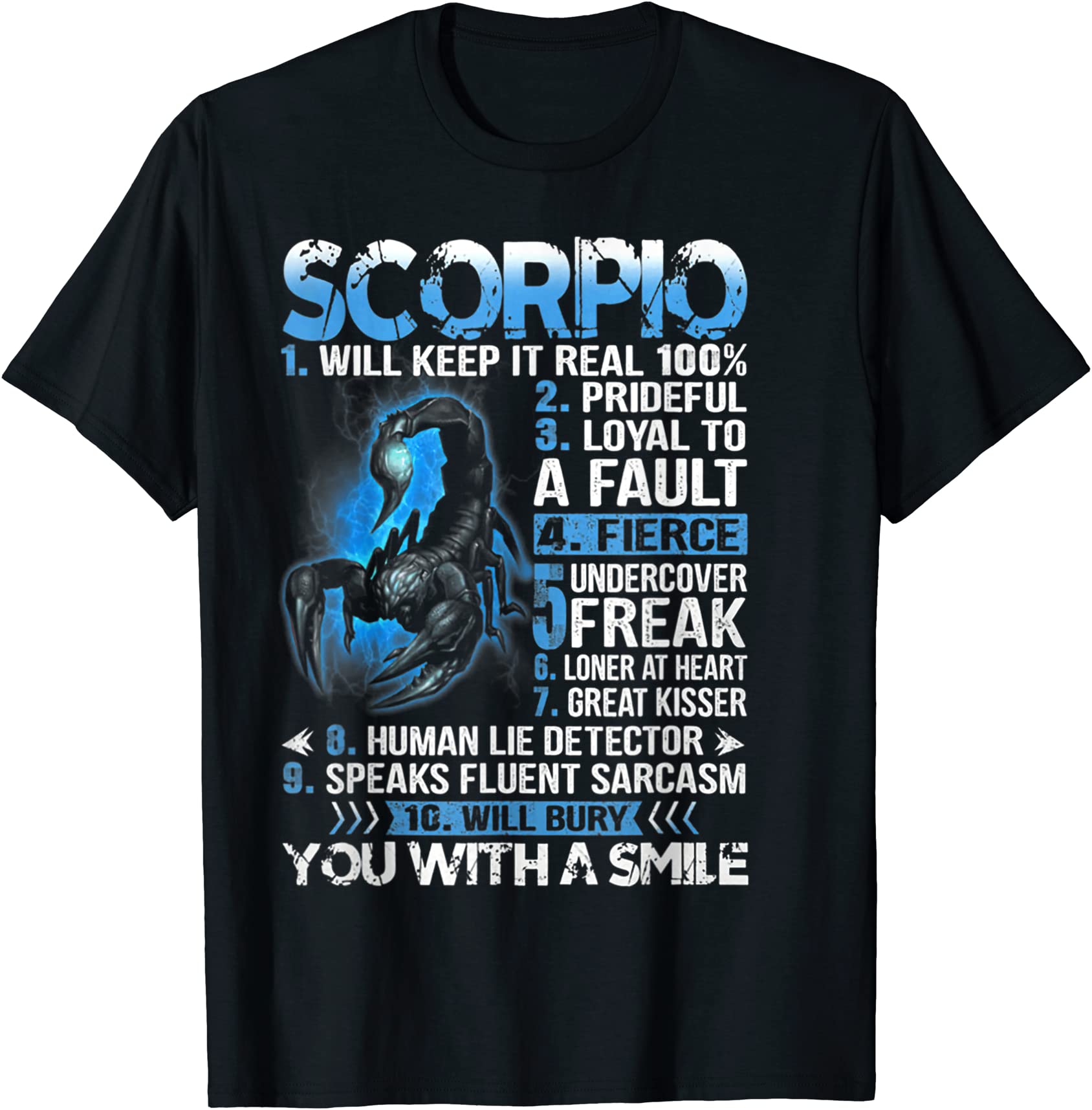 Scorpio Will Keep It Real 100 Prideful Shirt Scorpio Zodiac T Shirt Men Buy T Shirt Designs 4950