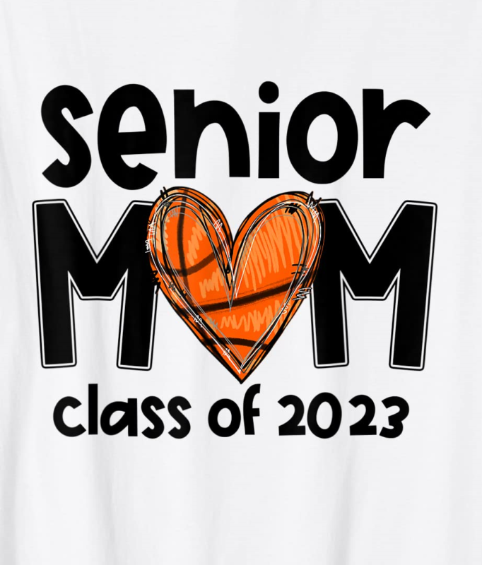 senior mom class of 2023 basketball mom graduation apparel t shirt men