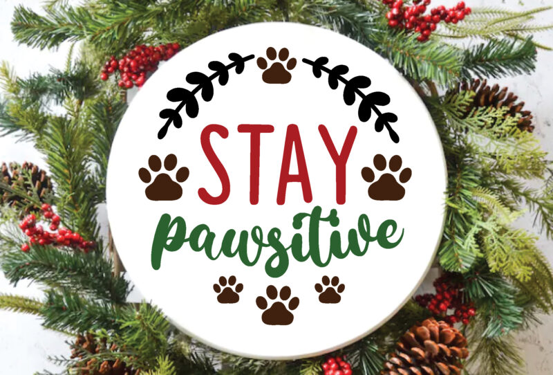 Dog Christmas Round Svg Bundl