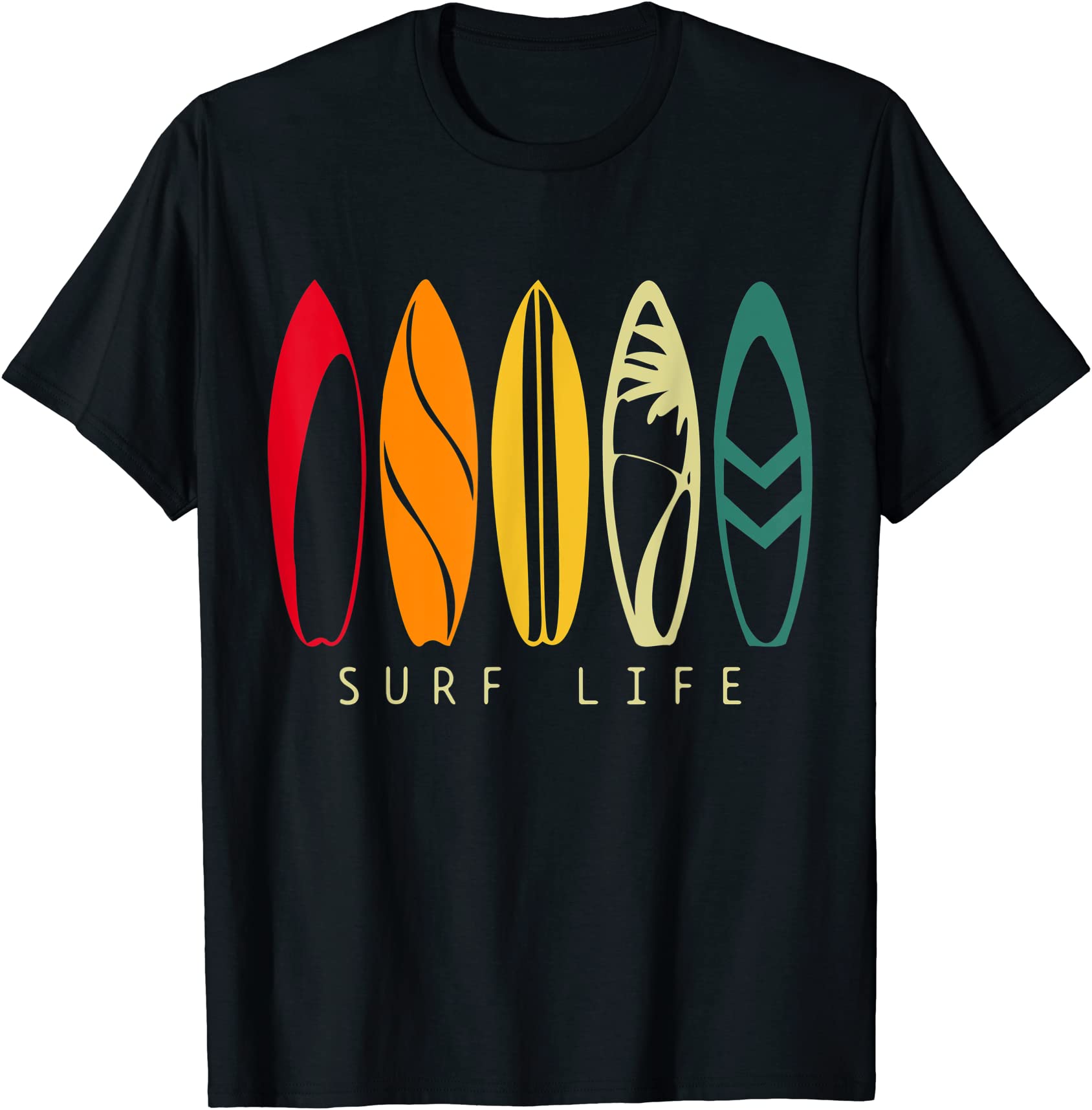 surf life vintage surfing retro surf board surfer t shirt men6gtskwcd2v ...