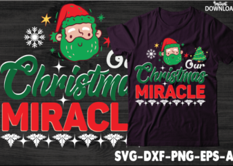 Our Christmas Miracle,Christmas Shirt, Women Christmas Shirt, Cute Christmas Shirt, Women Holiday Shirt, Farm Fresh Christmas Trees Truck Shirt, Christmas T-shirt, Christmas Family, Red Truck Shirt, Christmas Gift, Christmas Truck