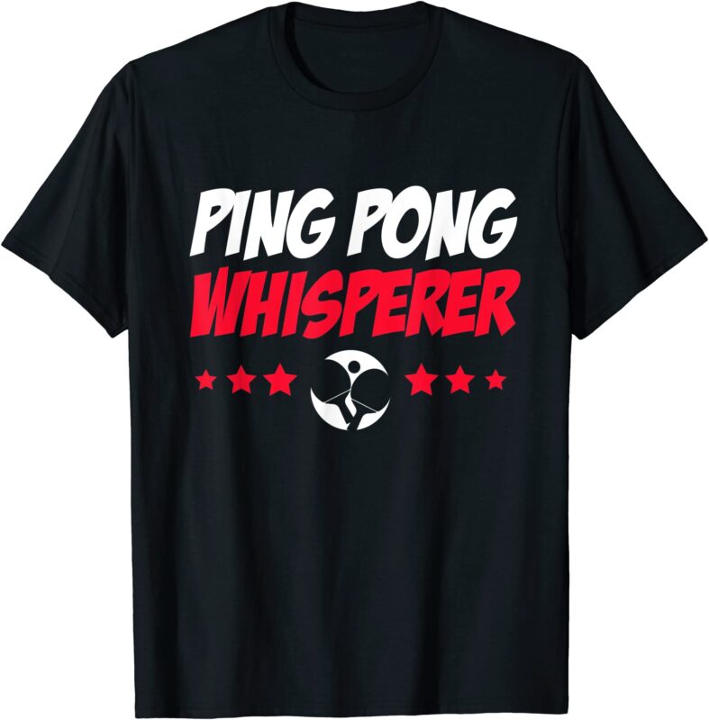 table tennis team ping pong whisperer t shirt men