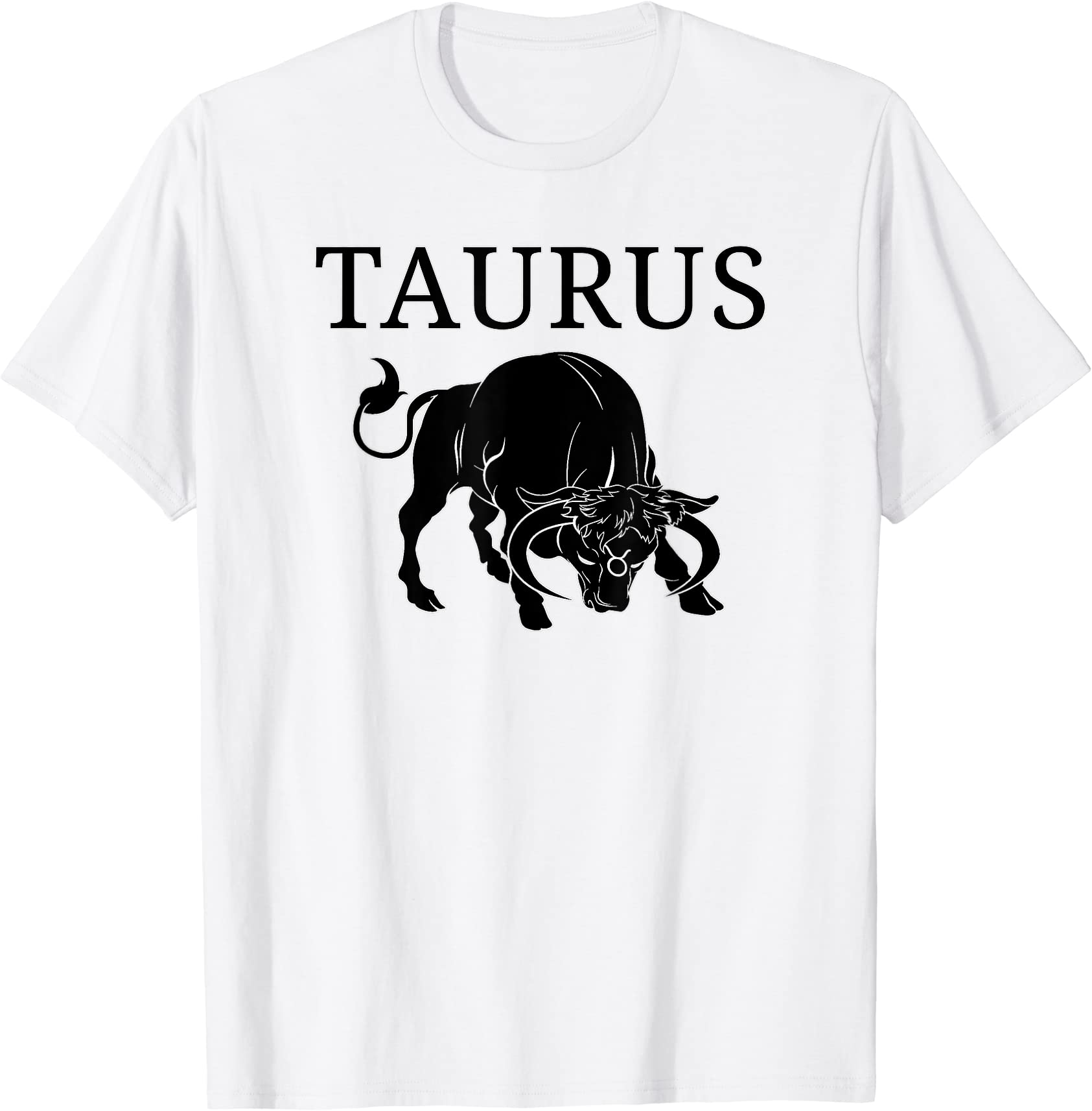 taurus astrology large bull zodiac sign with taurus name t shirt men ...