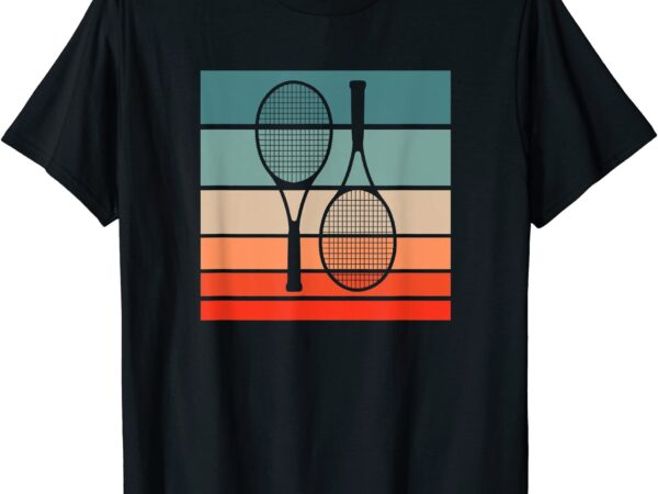 Tennis retro style vintage t shirt men