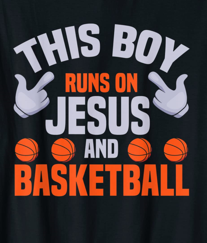 this boy runs on jesus and basketball christian son faith t shirt men