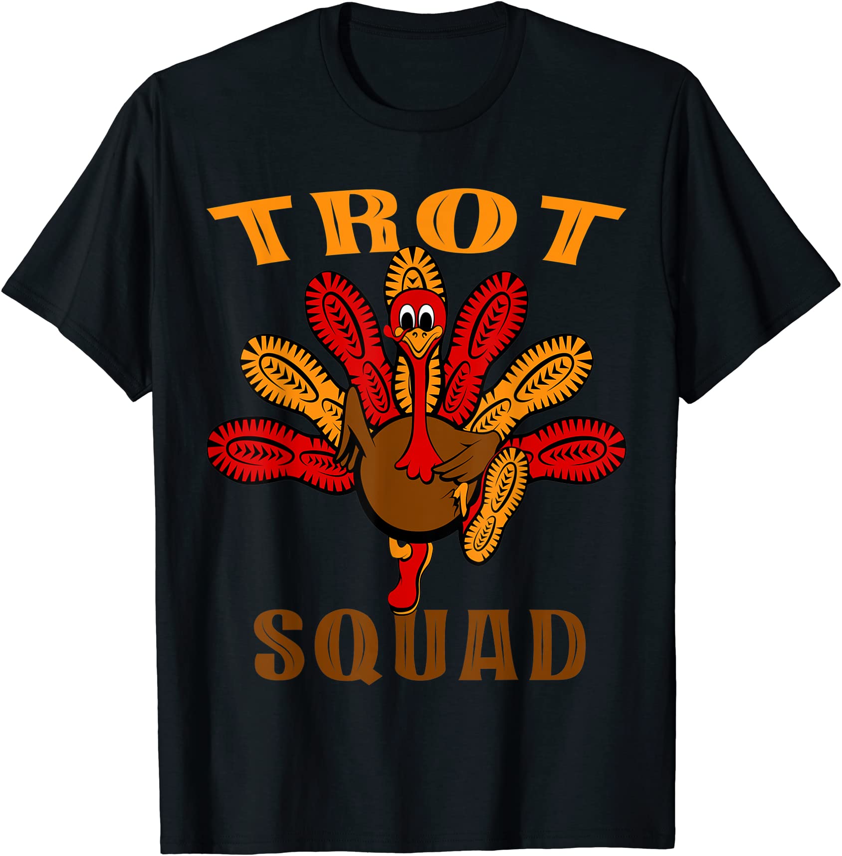 trot squad thanksgiving turkey trot 5k running marathon 2021 t shirt ...