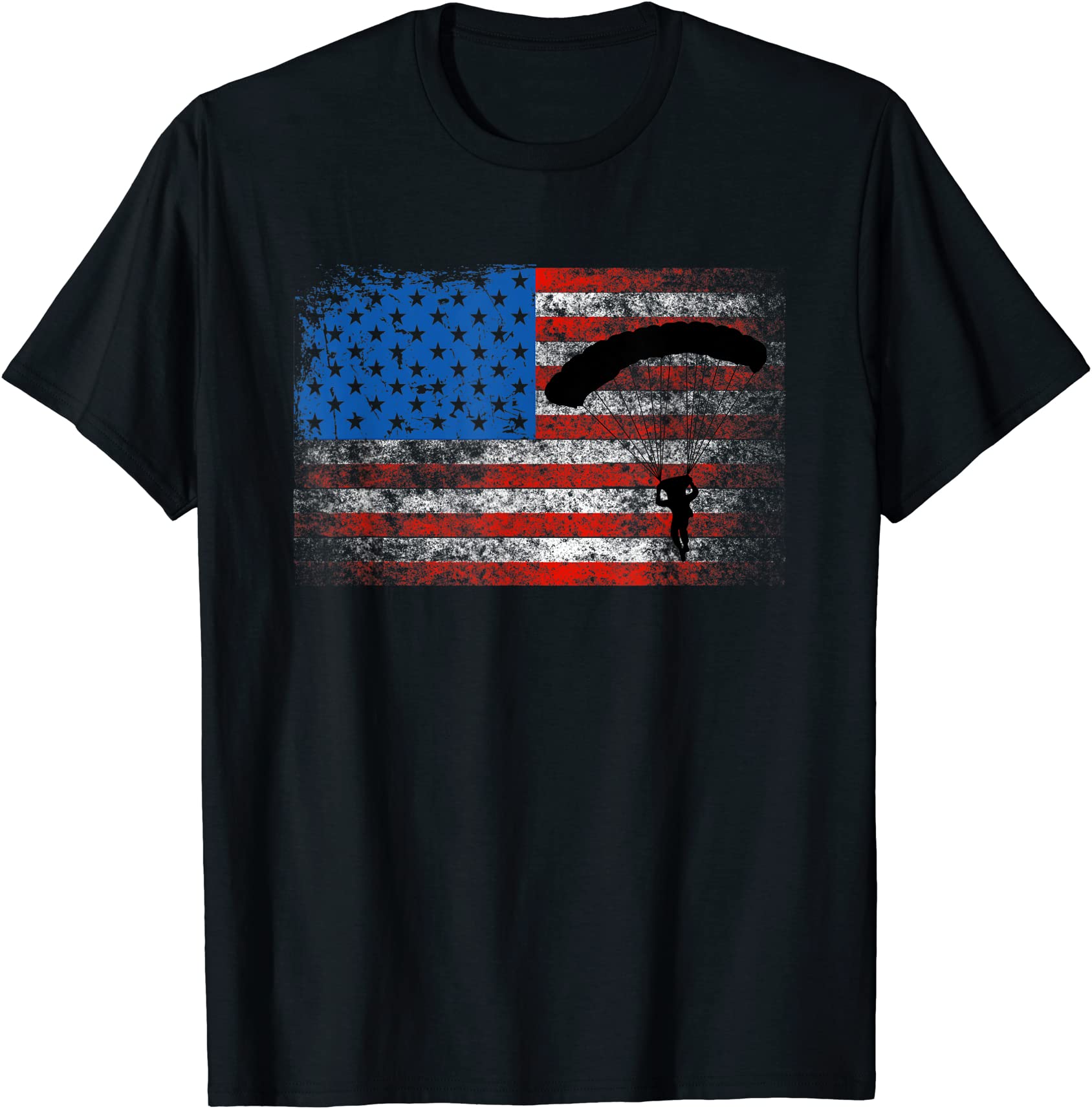 us flag skydiving shirt patriotic american parachute t shirt men - Buy ...