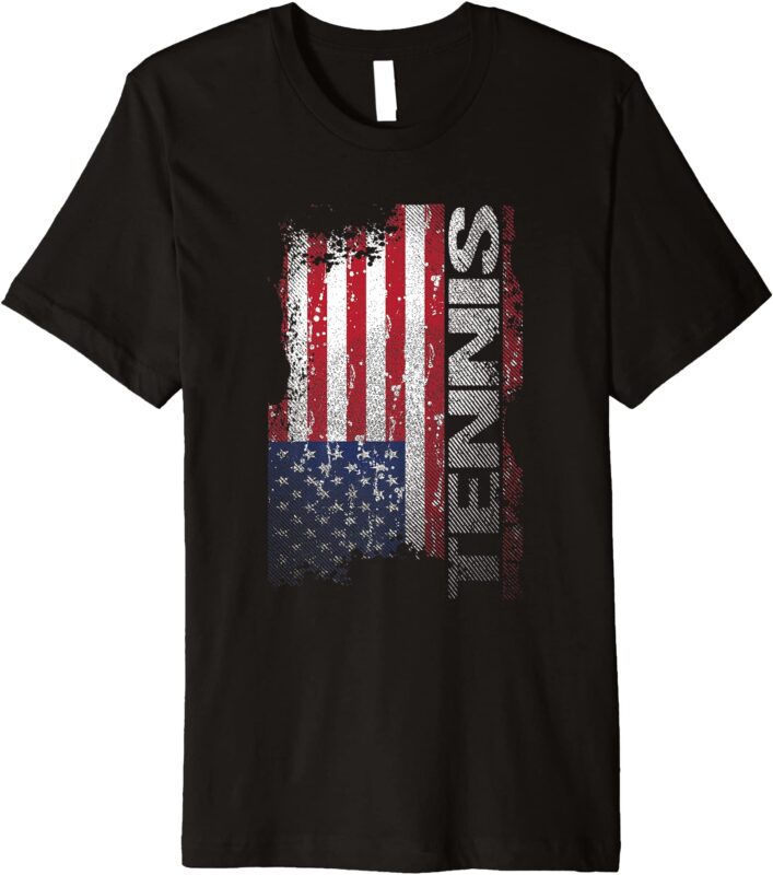 usa flag tennis t shirt tennis player tee gift men