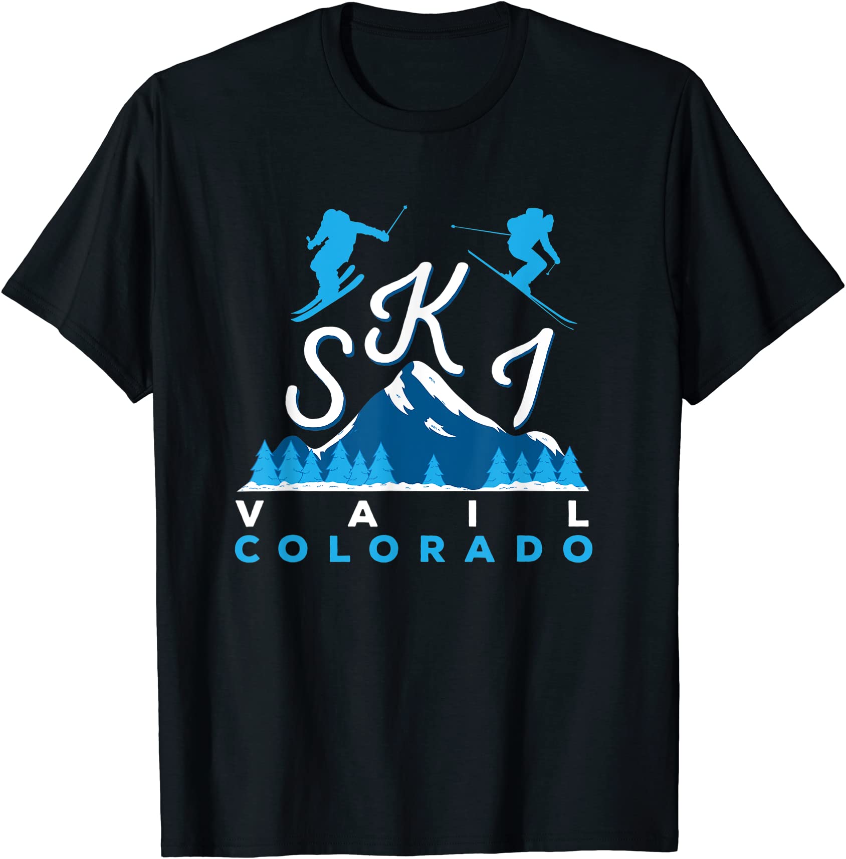 vail ski clothes downhill skiing gift tee shirt men - Buy t-shirt designs