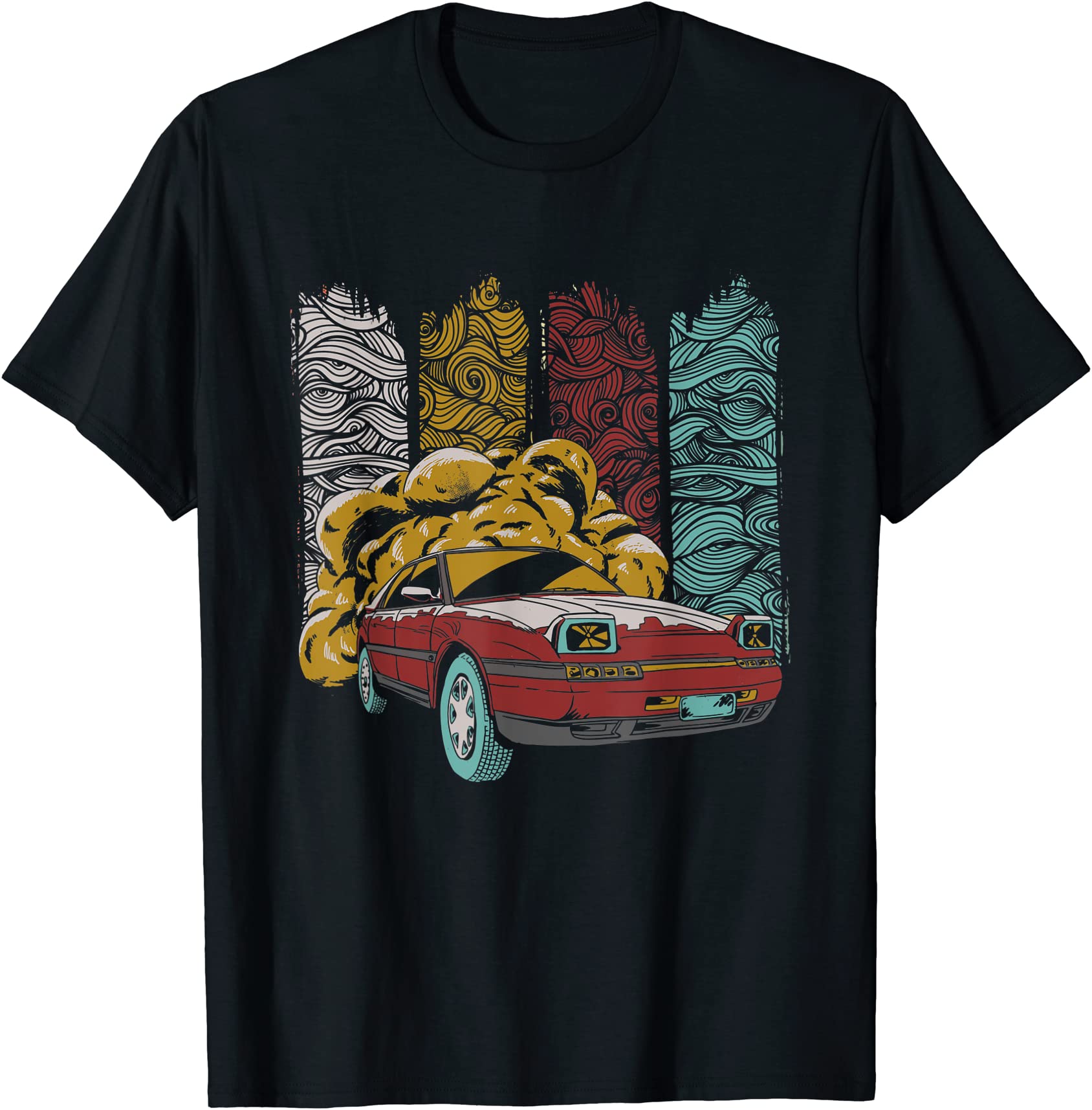 vintage japanese drift car streetwear retro drifting racecar t shirt ...