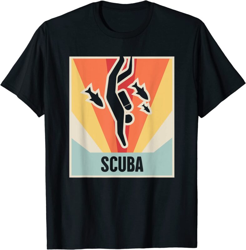 vintage scuba diving t shirt men - Buy t-shirt designs