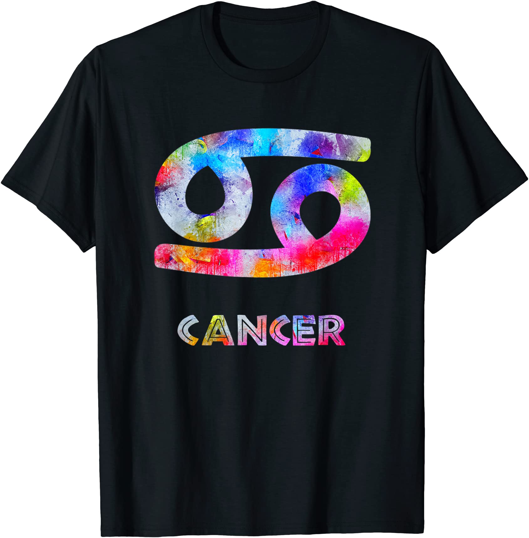 watercolor art cancer zodiac sign symbol sideways 69 t shirt men - Buy ...