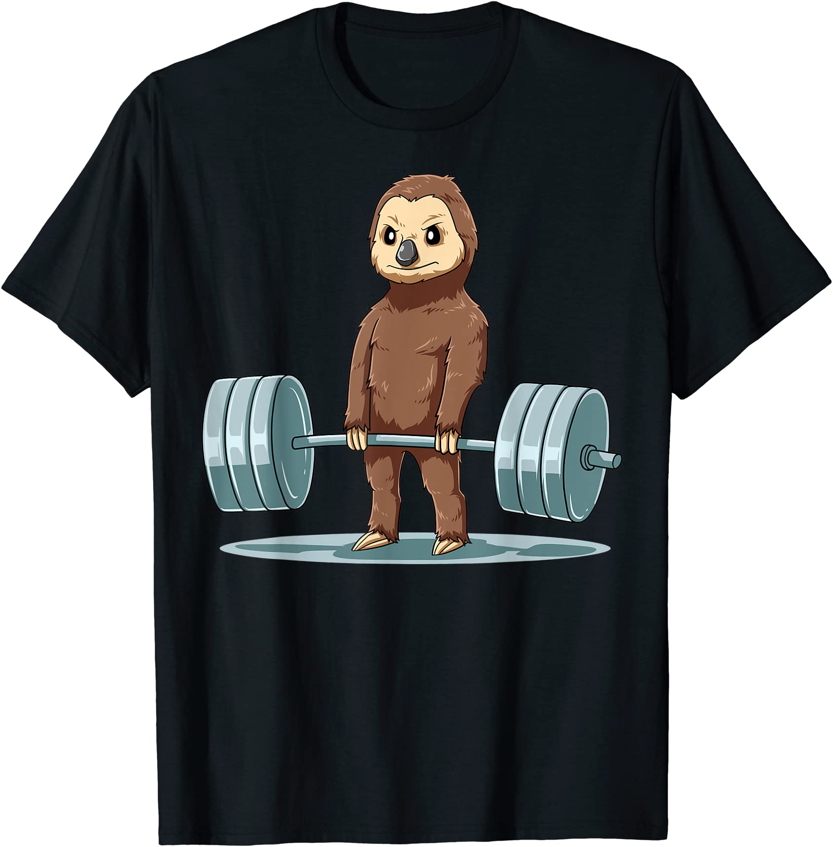 weightlifting sloth deadlifting sloth powerlifting gym t shirt men ...