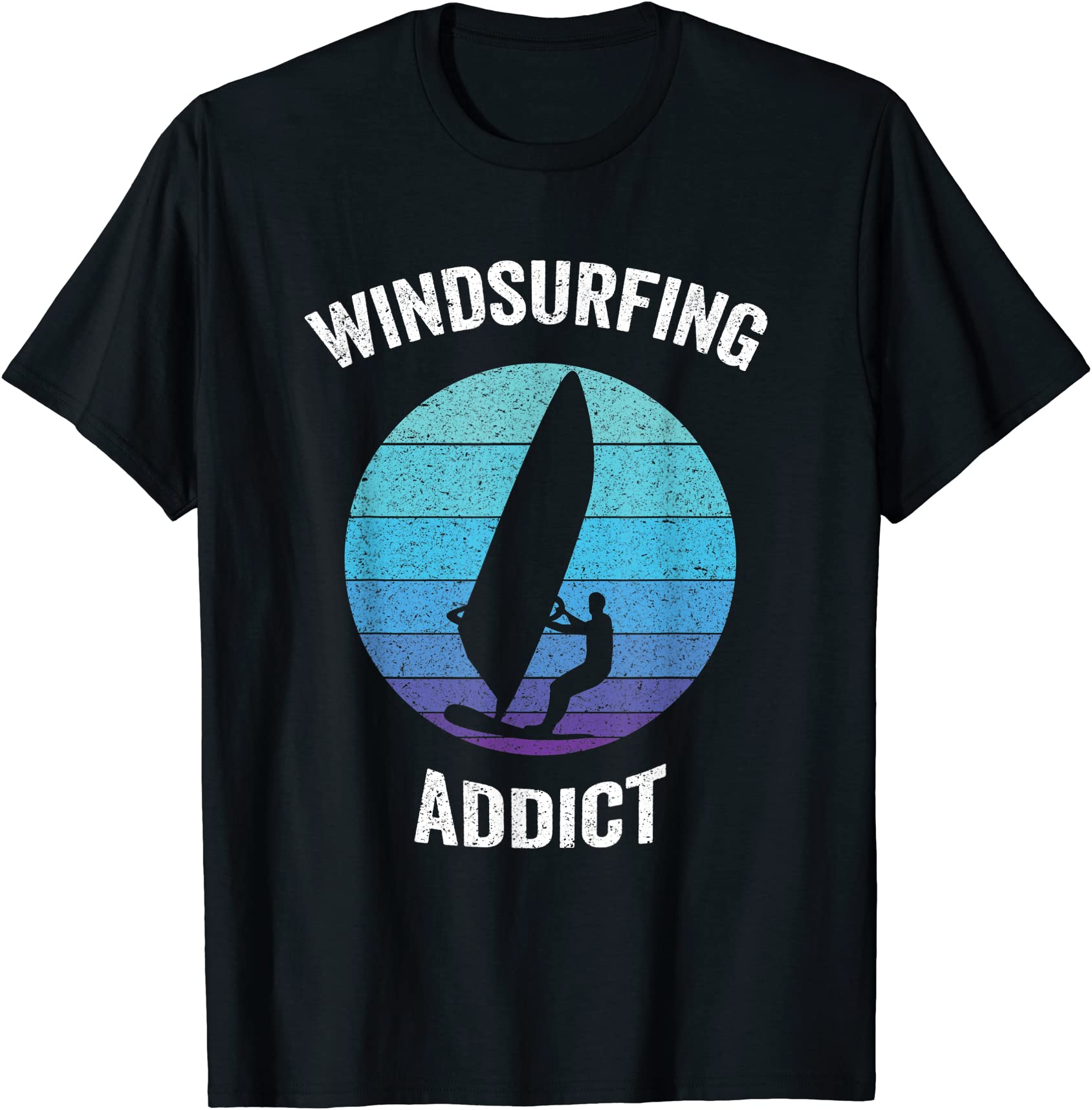 windsurfing addict vintage retro wind surfing windsurf t shirt men ...