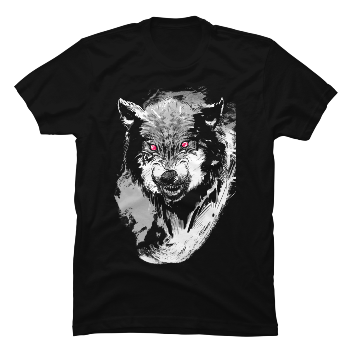 wolf brush,wolf brush tshirt ,wolf tshirt - Buy t-shirt designs
