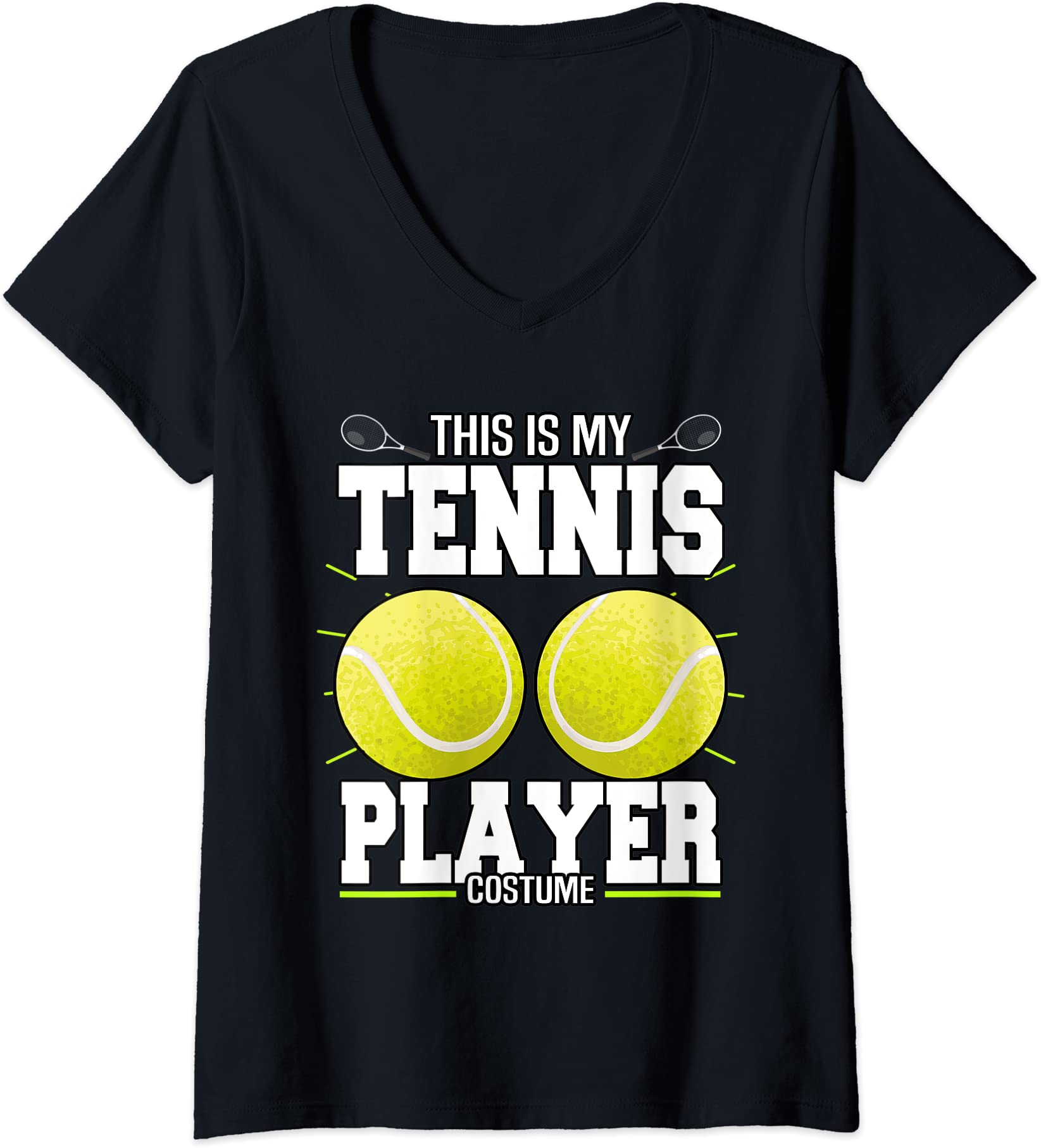 womens funny this is my tennis player costume singles double fans v ...